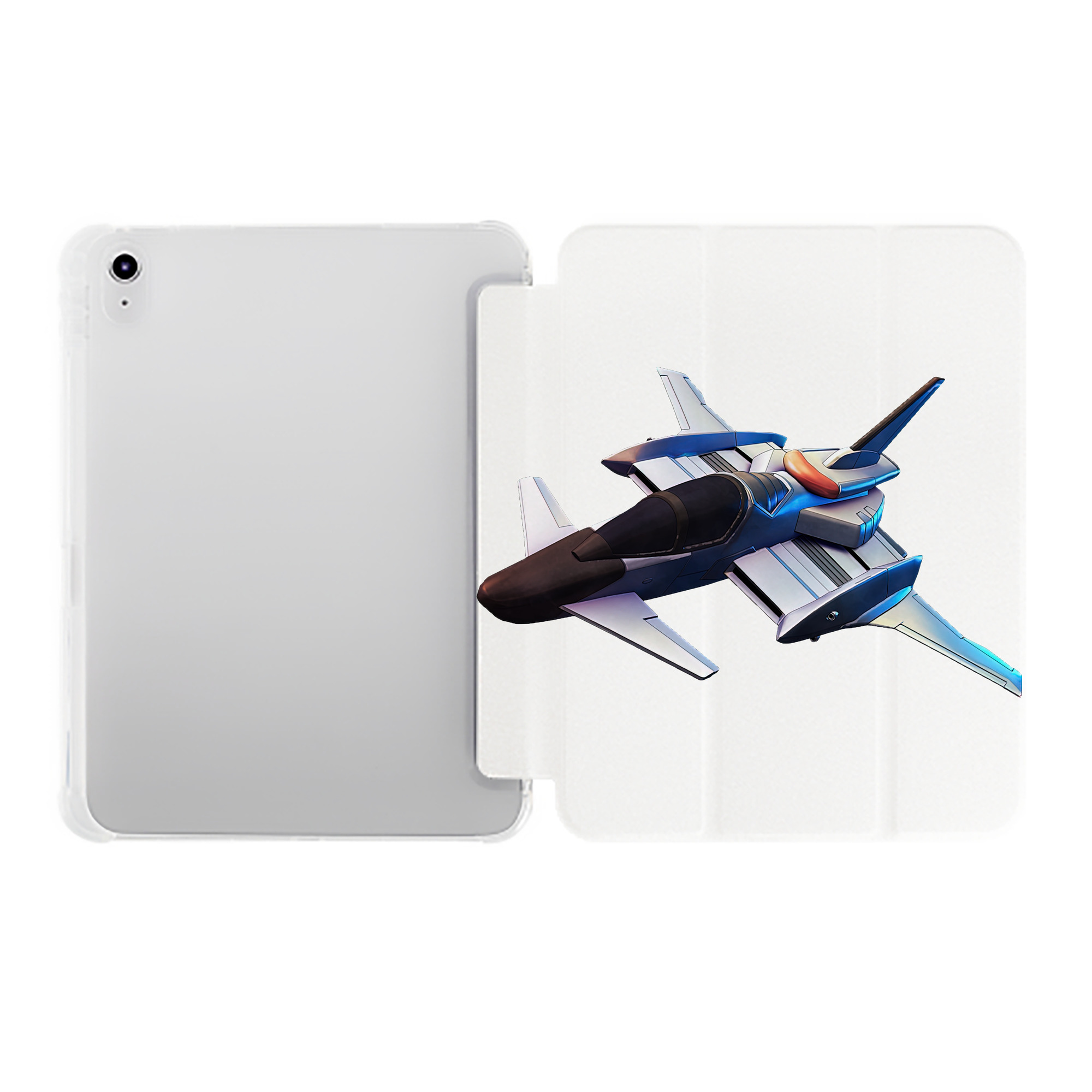 （画像用） 機動戦士ガンダム Mobile Suit Gundam IPad ケース ペン収納付き 三つ折りスタンド PUレザー×シリコン 対応機種9.5/10.5/10.9インチ
